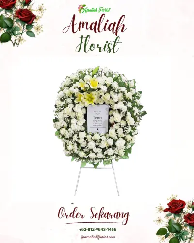 Krans Bunga Duka Cita di Penarusan Kulon